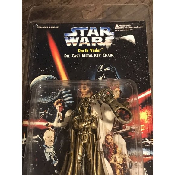 Star Wars: Darth Vader Key-chain Die Cast Metal 3" Action Figure 1996 New - Picture 3 of 6